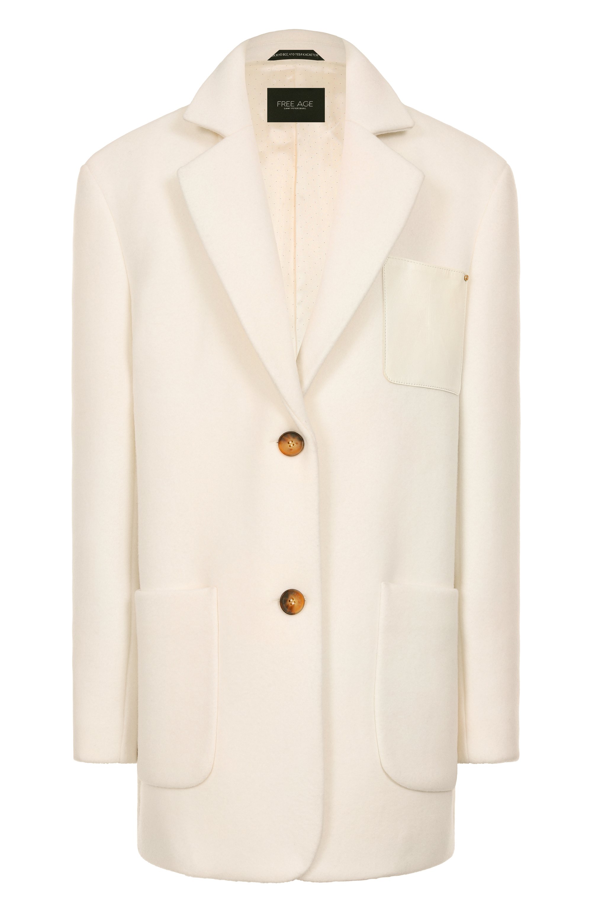 Полупальто из шерсти и кашемира FREEAGE, арт. WS25.CT035.2033.101, фото 1