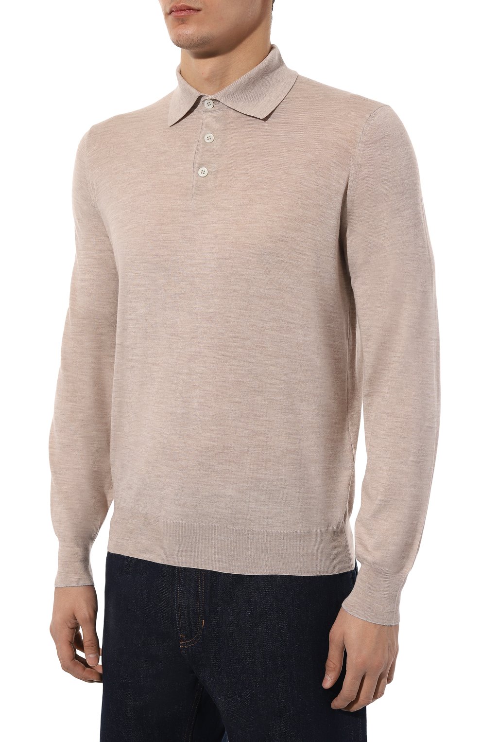 Поло из шерсти и кашемира BRUNELLO CUCINELLI, арт. M2400B2007, фото 3