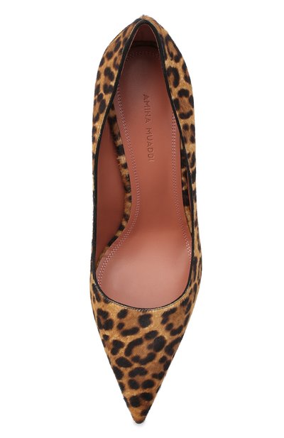 Кожаные туфли ami AMINA MUADDI, арт. AMIPUMPP0NY/P0NY LE0PARD/BLACK+BR0WN, фото 5