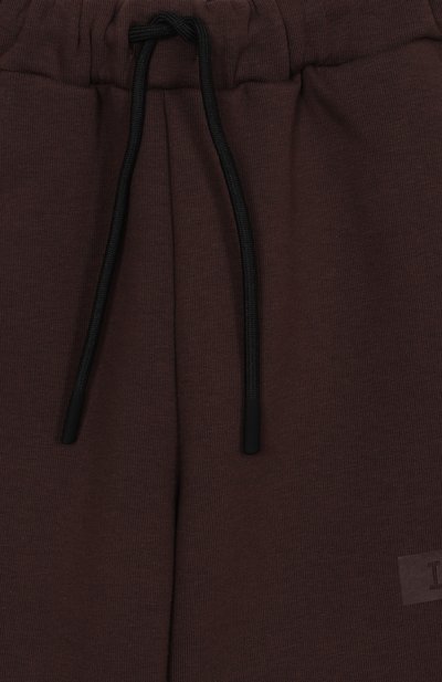 Хлопковые джоггеры IL GUFO коричневого цвета по цене 12600 руб., арт. A25GPL0026M0154/2-4, фото 3 Хлопковые джоггеры IL GUFO, арт. A25GPL0026M0154/2-4, фото 3