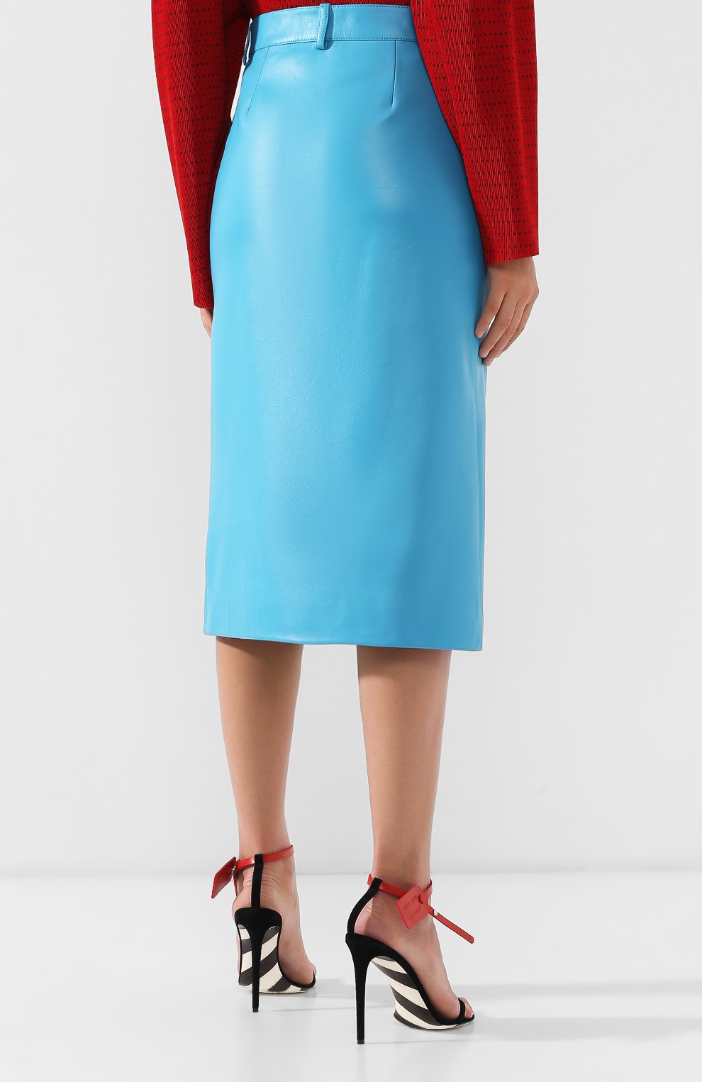 Кожаная юбка BALENCIAGA, арт. 556056/TDS07, фото 4