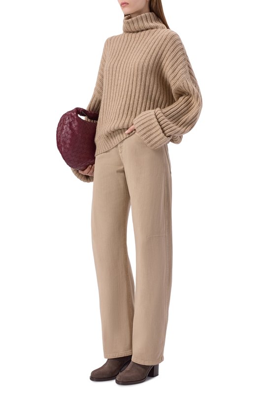 Замшевые ботильоны Brunello Cucinelli MZSFC3108 Коричневый  MZSFC3108 Фото 3