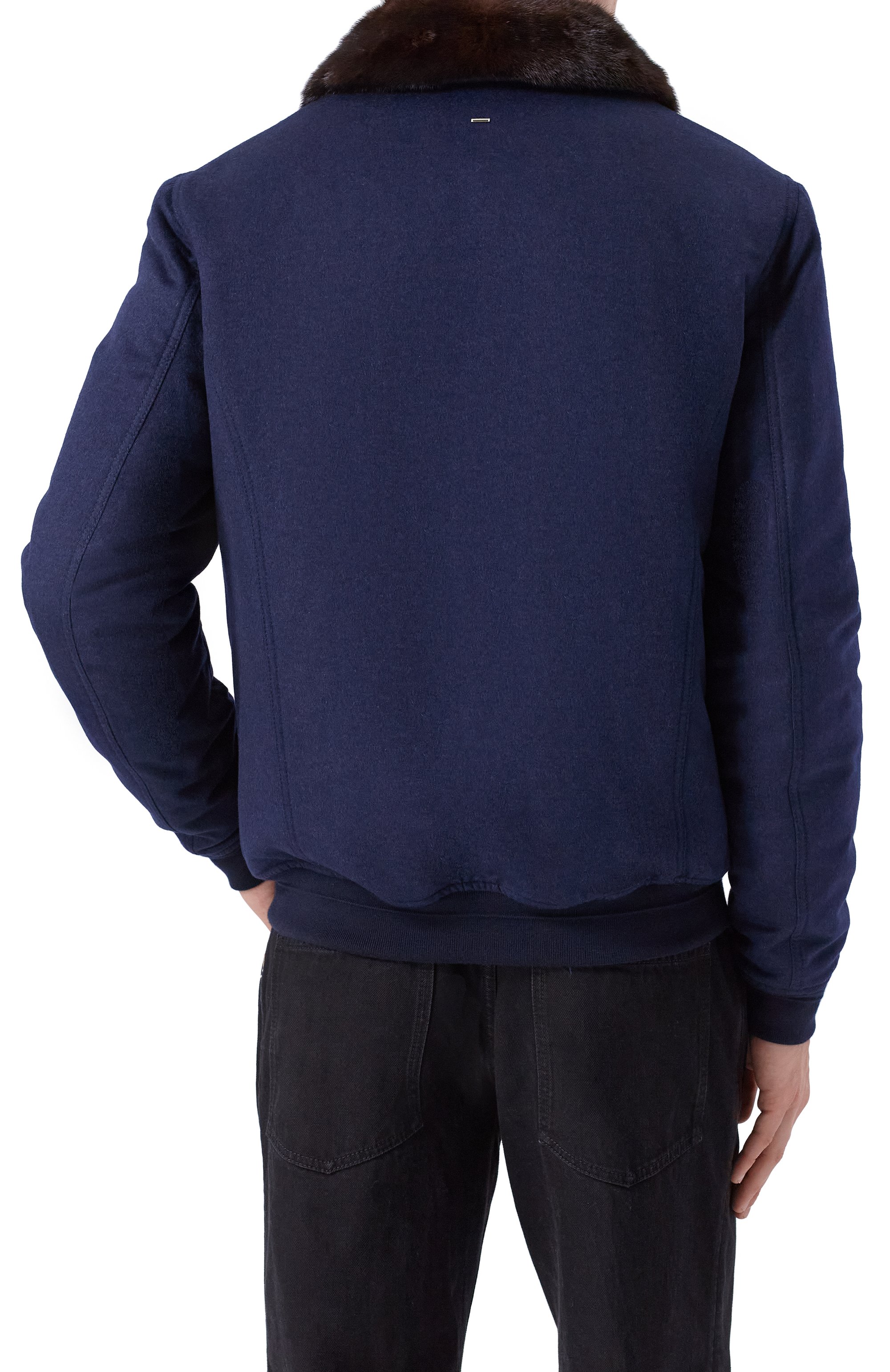 Кашемировый бомбер с воротником из норки STEFANO RICCI, арт. MZJ5300020/C069HC, фото 4