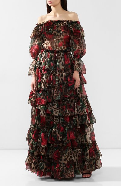 Шелковое платье DOLCE & GABBANA, арт. F6C0YT/HS1Z6, фото 3