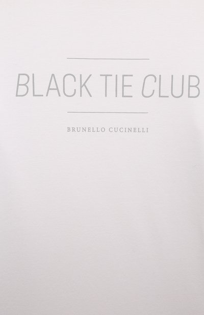 Хлопковая футболка BRUNELLO CUCINELLI белого цвета по цене 29950 руб., арт. B0B13S153C, фото 3 Хлопковая футболка BRUNELLO CUCINELLI, арт. B0B13S153C, фото 3