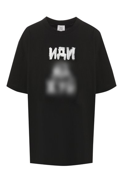 Женская хлопковая футболка VETEMENTS, арт. USS197062/W