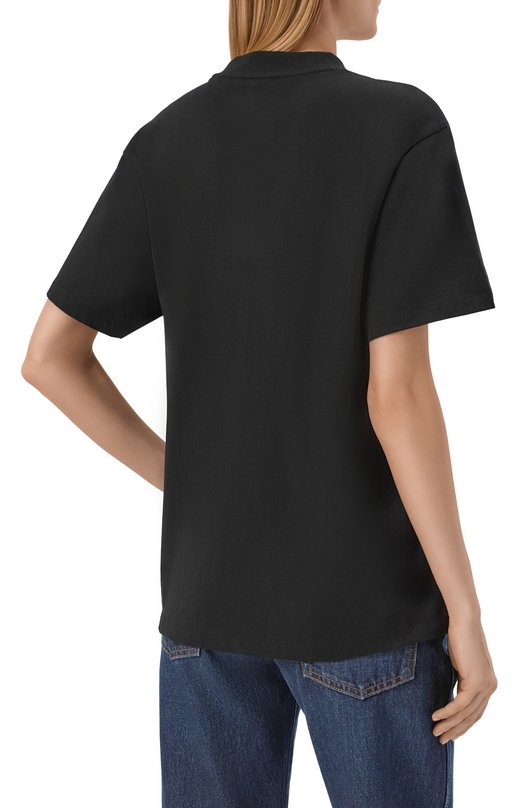 Хлопковая футболка HUGO 50560566 Чёрный  50560566 Фото 4