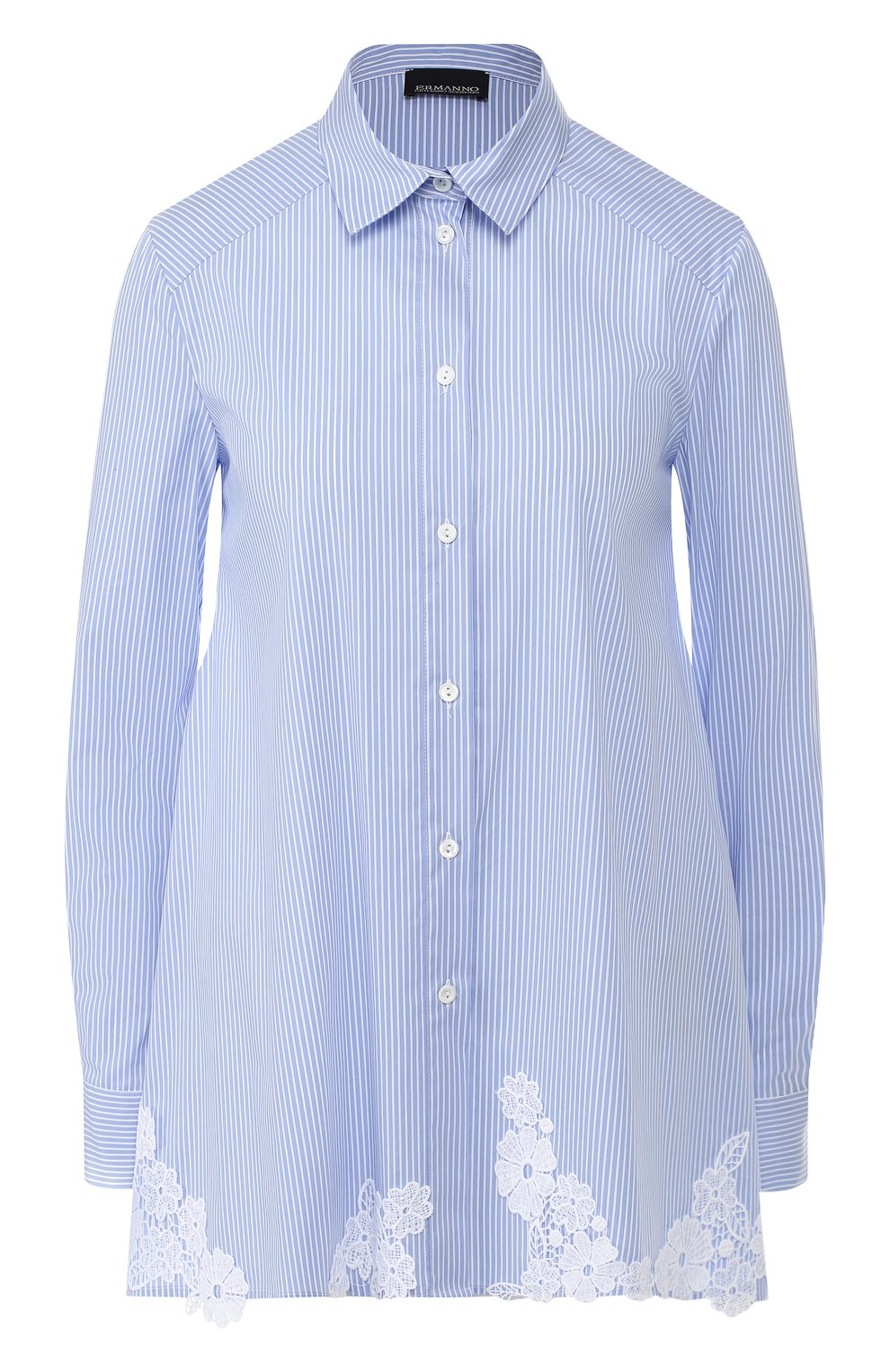 Хлопковая рубашка ERMANNO ERMANNO SCERVINO, арт. 44 T CM31 PRI, фото 1