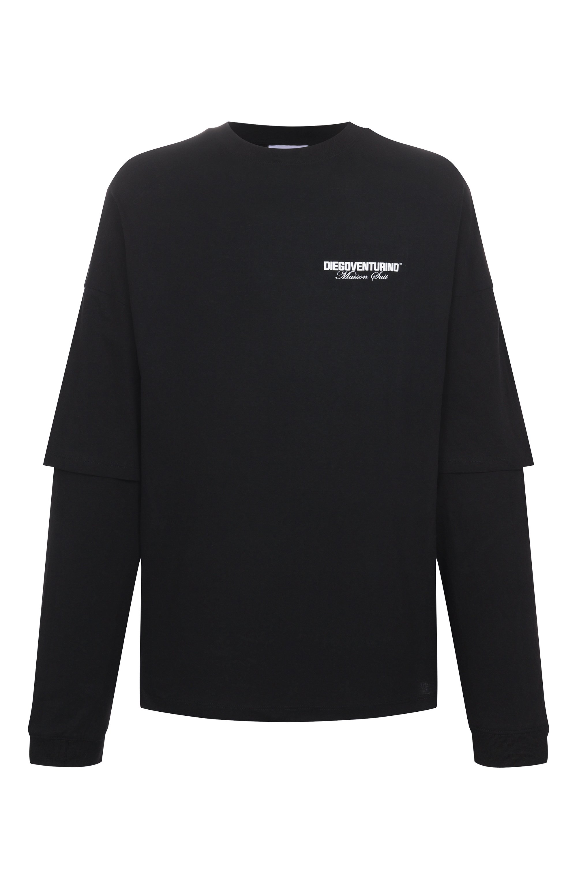 Хлопковый лонгслив DIEGO VENTURINO, арт. DVTS-MLCL0G0, фото 1