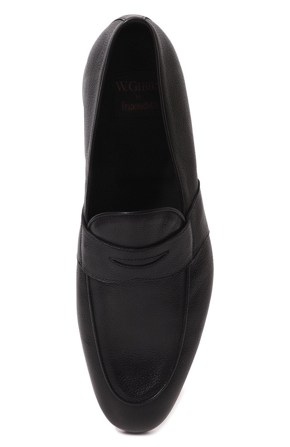 Кожаные пенни-лоферы W.GIBBS черного цвета по цене 56000 руб., арт. 0801011/ISE0, фото 6 Кожаные пенни-лоферы W.GIBBS, арт. 0801011/ISE0, фото 6