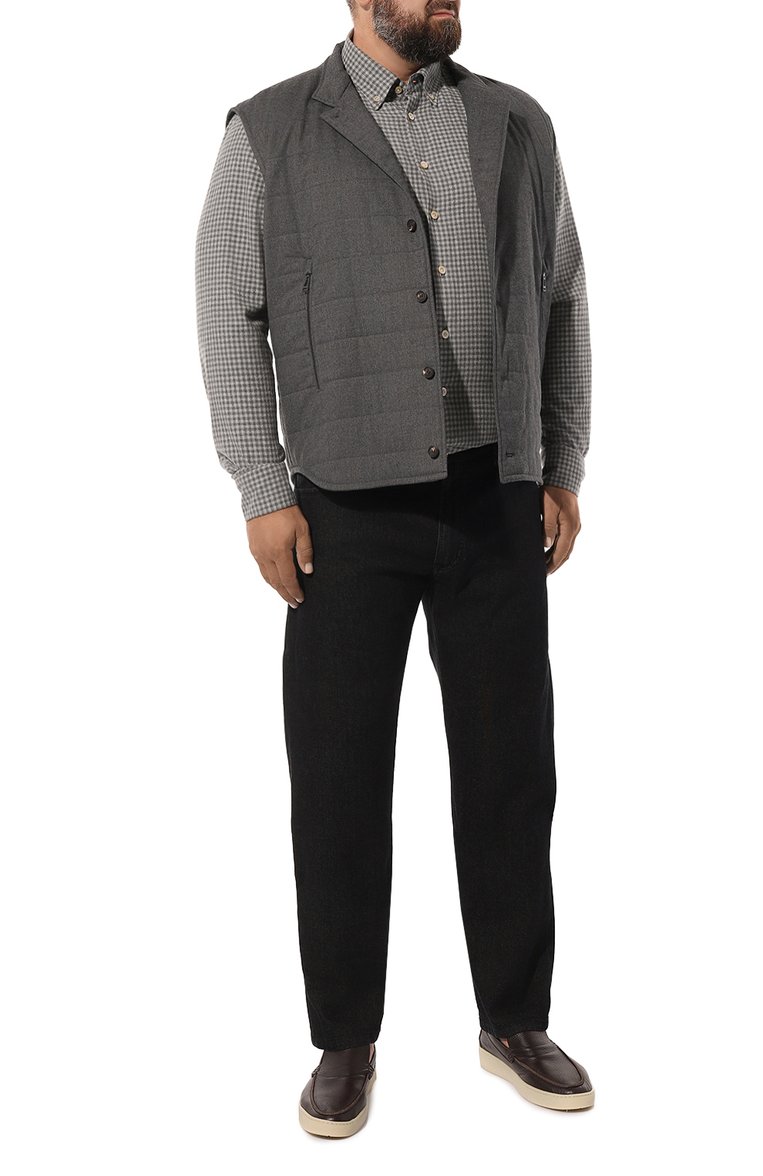 Хлопковая рубашка KITON, арт. UCIH0864302/47-50, фото 1