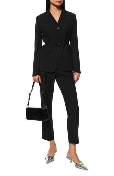 Шерстяной жакет PRADA черного цвета по цене 205000 руб., арт. P575LH-1XMY-F0002-211, фото 2 Шерстяной жакет PRADA, арт. P575LH-1XMY-F0002-211, фото 2