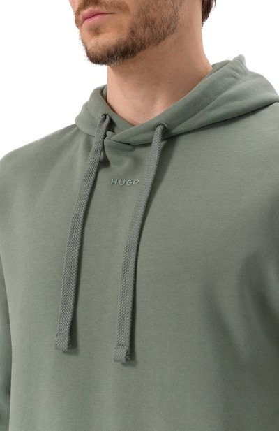 Хлопковое худи HUGO, арт. 50486478, фото 5
