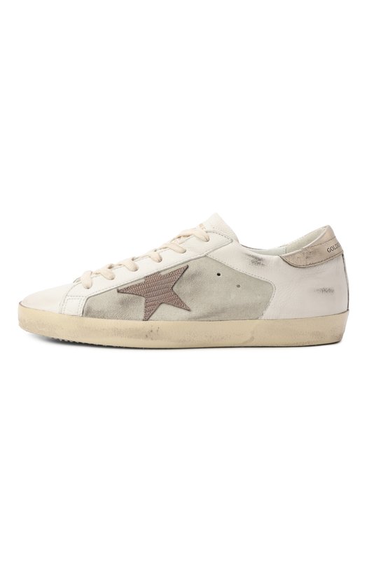 Кожаные кеды Super-Star Golden Goose Deluxe Brand GWF00103.F006828 Белый  GWF00103.F006828 Фото 4