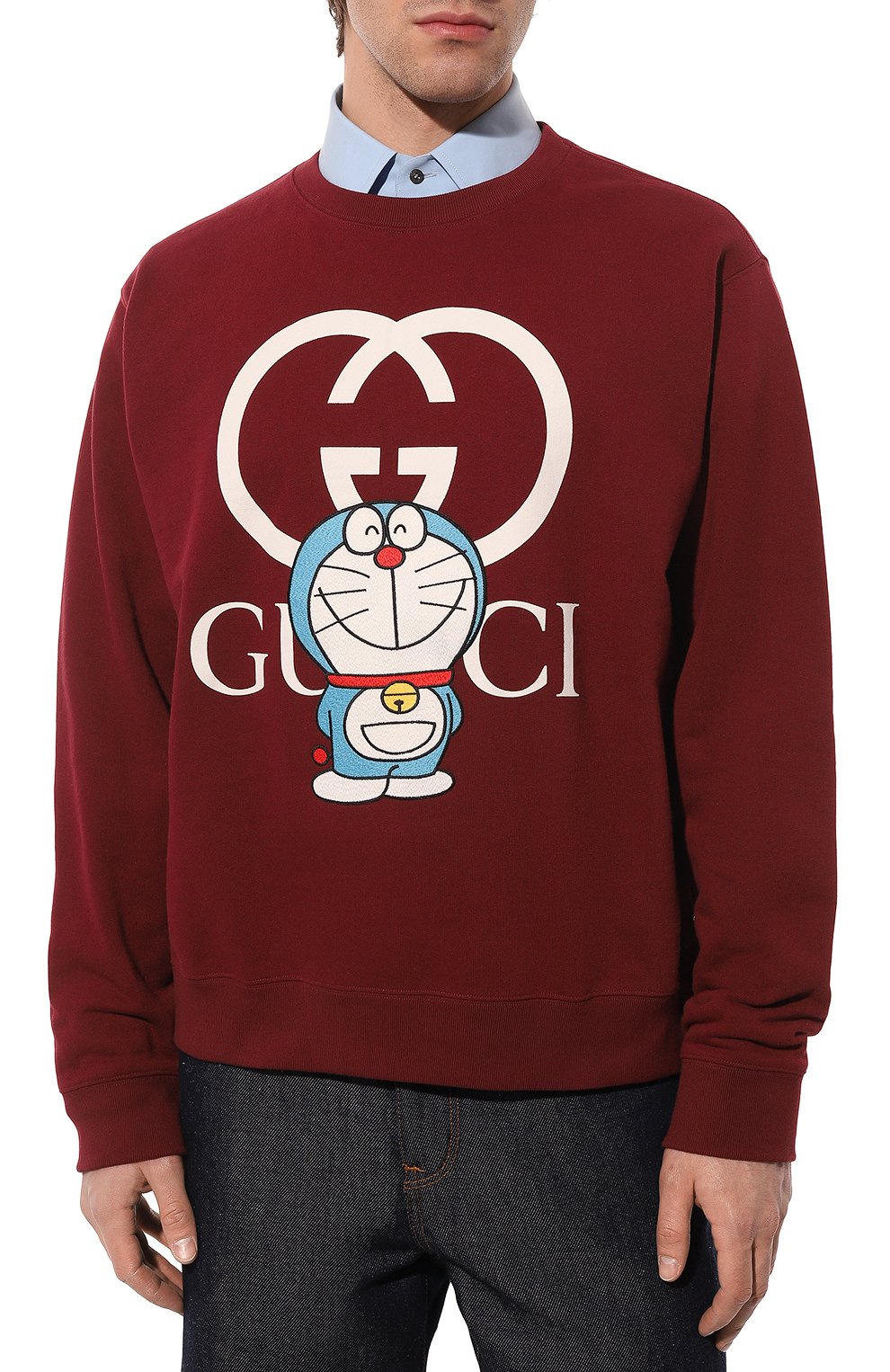 Хлопковый свитшот doraemon x gucci  GUCCI, арт. 626990 XJDE1, фото 3