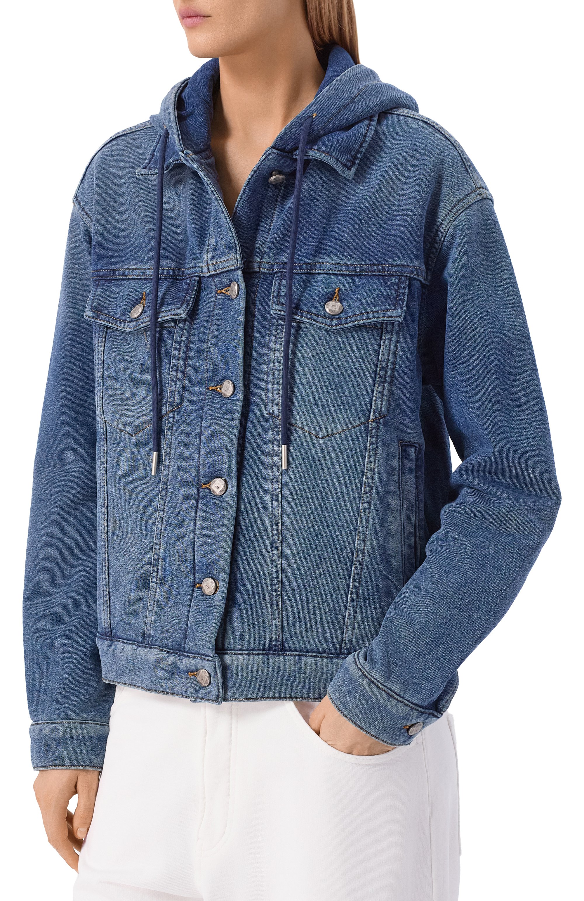 Джинсовая куртка sketch 01 495 DENIM синего цвета по цене 25000 руб., арт. 49526/ZHUS11B, фото 3 Джинсовая куртка sketch 01 495 DENIM, арт. 49526/ZHUS11B, фото 3