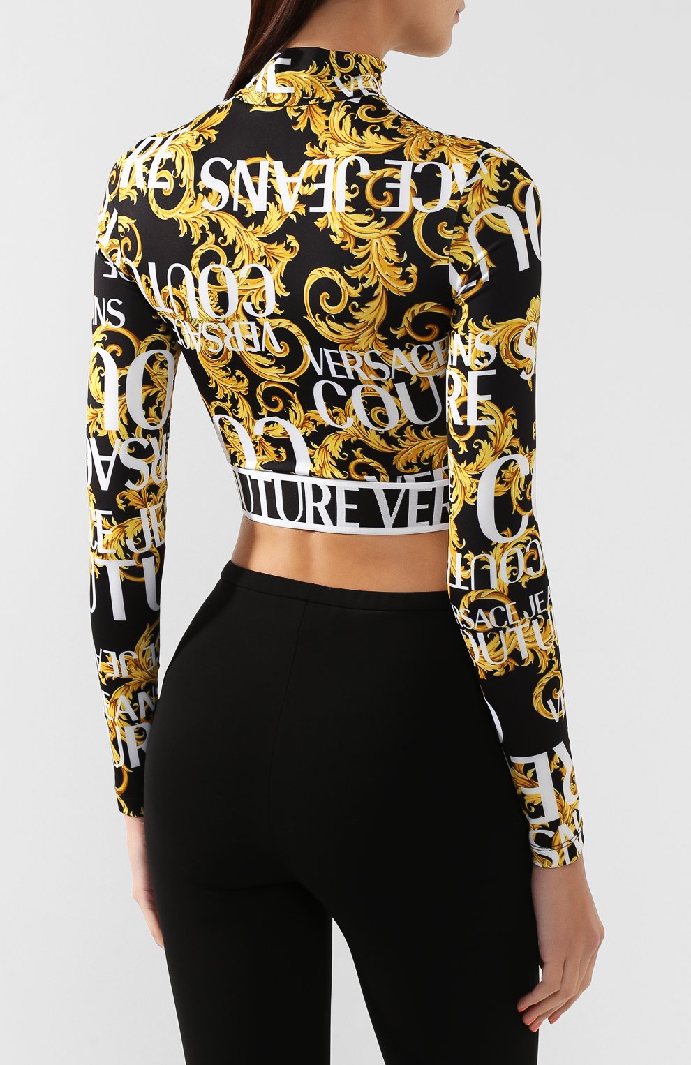 Топ VERSACE JEANS COUTURE разноцветного цвета по цене 14650 руб., арт. B2HUA718-UDP617/S0537, фото 4 Топ VERSACE JEANS COUTURE, арт. B2HUA718-UDP617/S0537, фото 4
