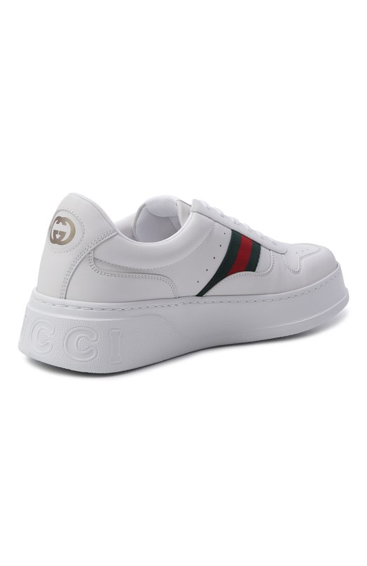 Кожаные кеды Gucci 848317/UPG40 Белый  848317/UPG40 Фото 4