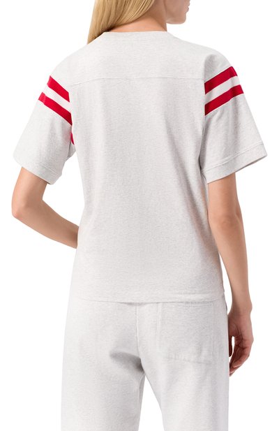 Хлопковая футболка SPORTY AND RICH, арт. T0022508033GY03, фото 4