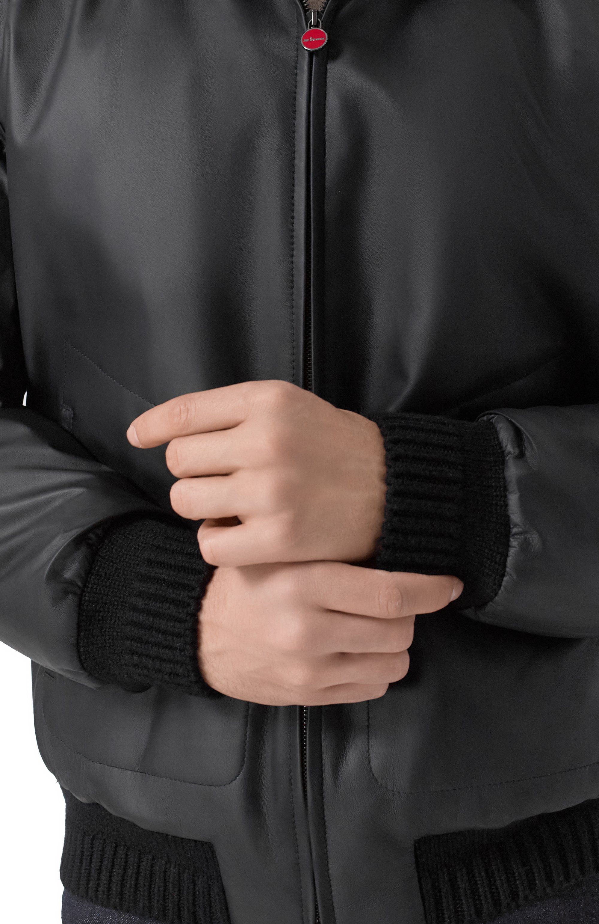 Кожаный бомбер KITON, арт. UW2239V0416H20, фото 5