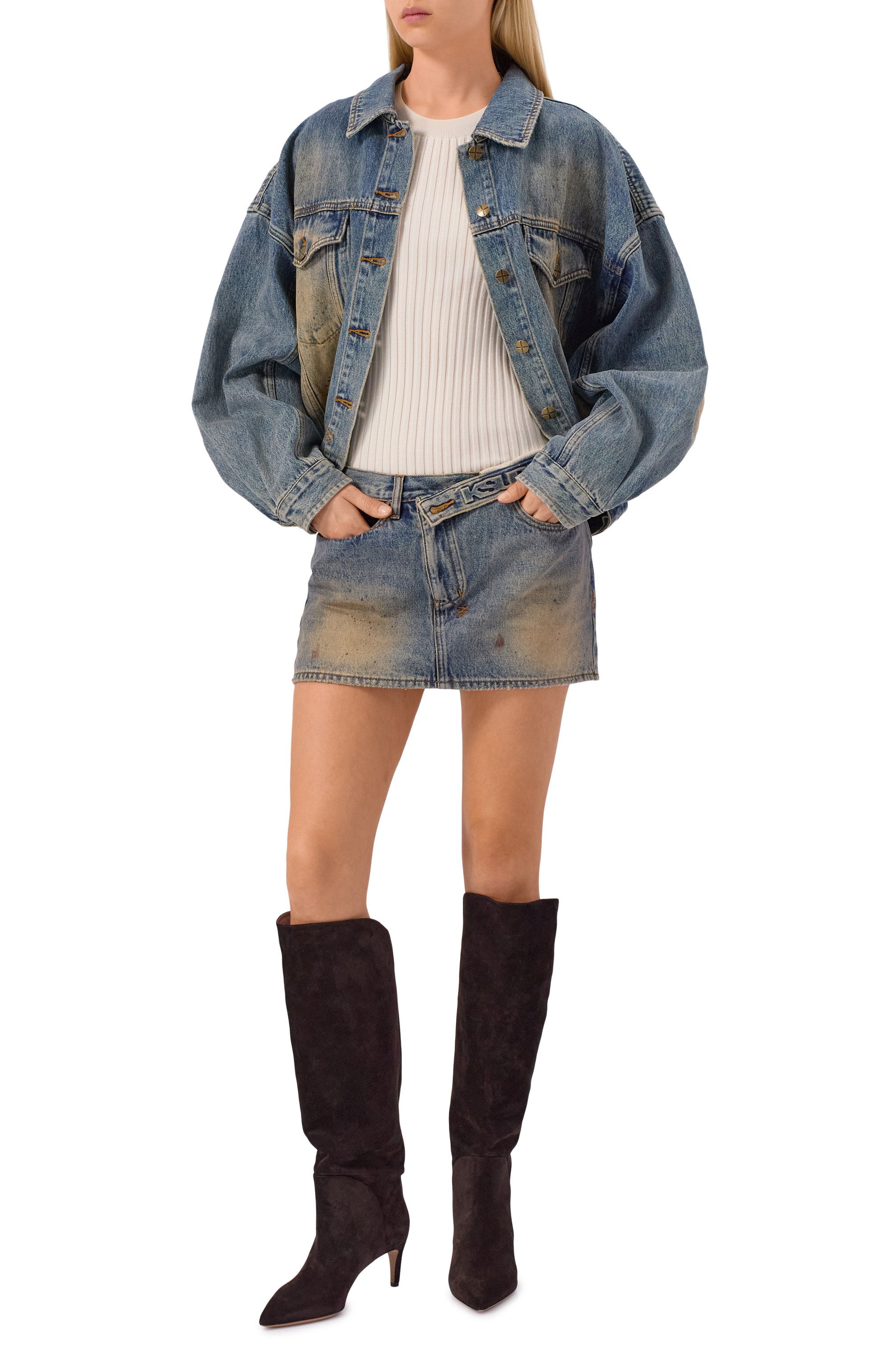 Джинсовая юбка KSUBI, арт. WFA25SK012, фото 2