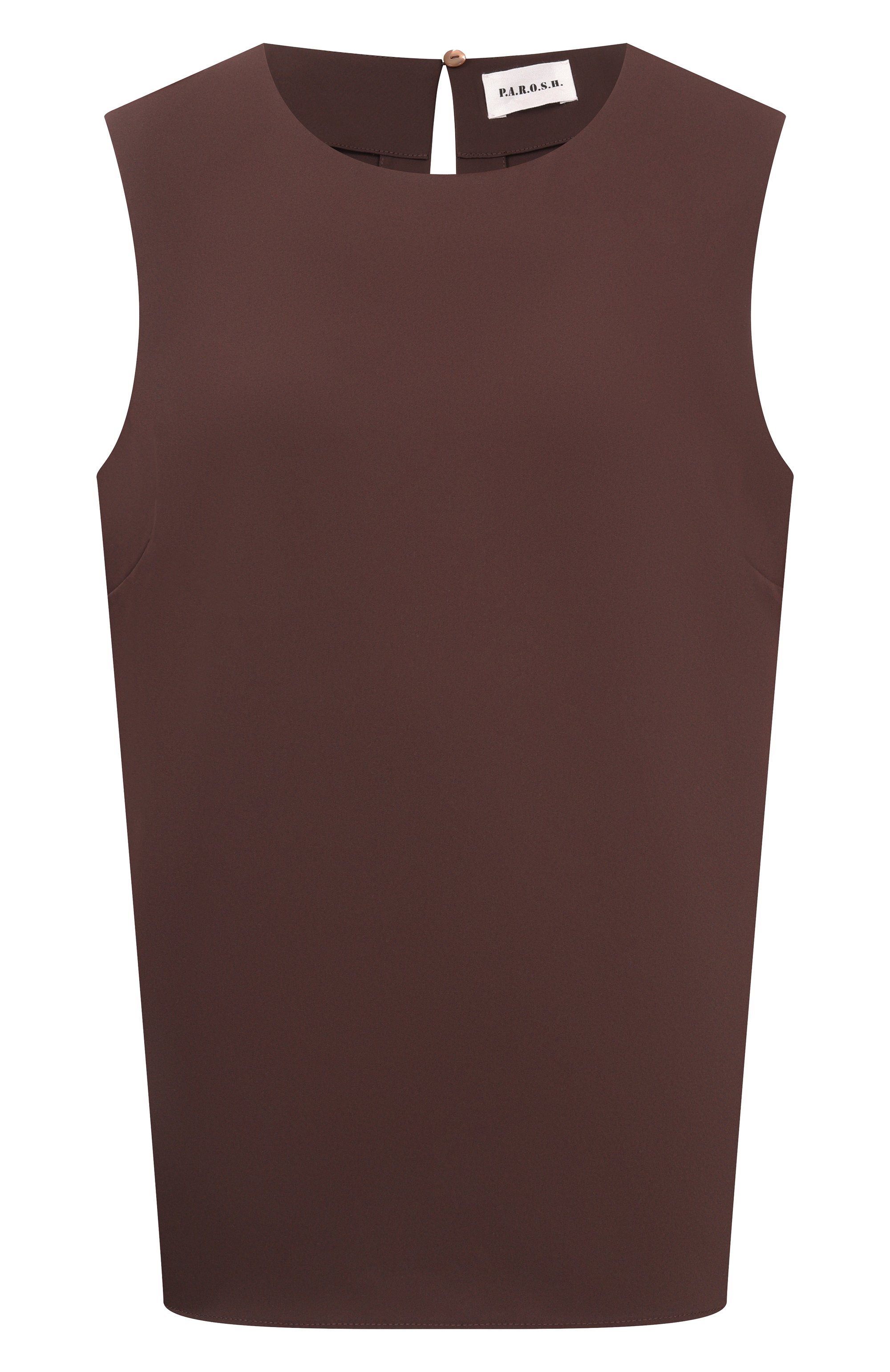 Топ P.A.R.O.S.H. коричневого цвета по цене 34200 руб., арт. D312429/PANTY26, фото 1 Топ P.A.R.O.S.H., арт. D312429/PANTY26, фото 1