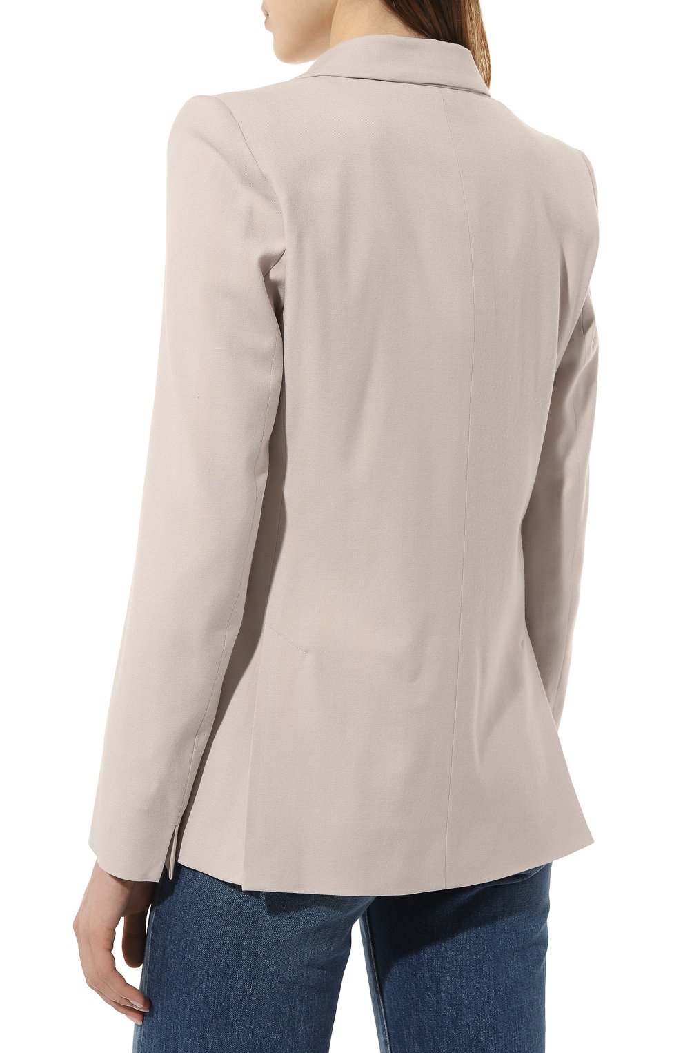 Жакет из вискозы и шерсти WINDSOR светло-серого цвета по цене 75500 руб., арт. 52 DS807 10014126, фото 4 Жакет из вискозы и шерсти WINDSOR, арт. 52 DS807 10014126, фото 4