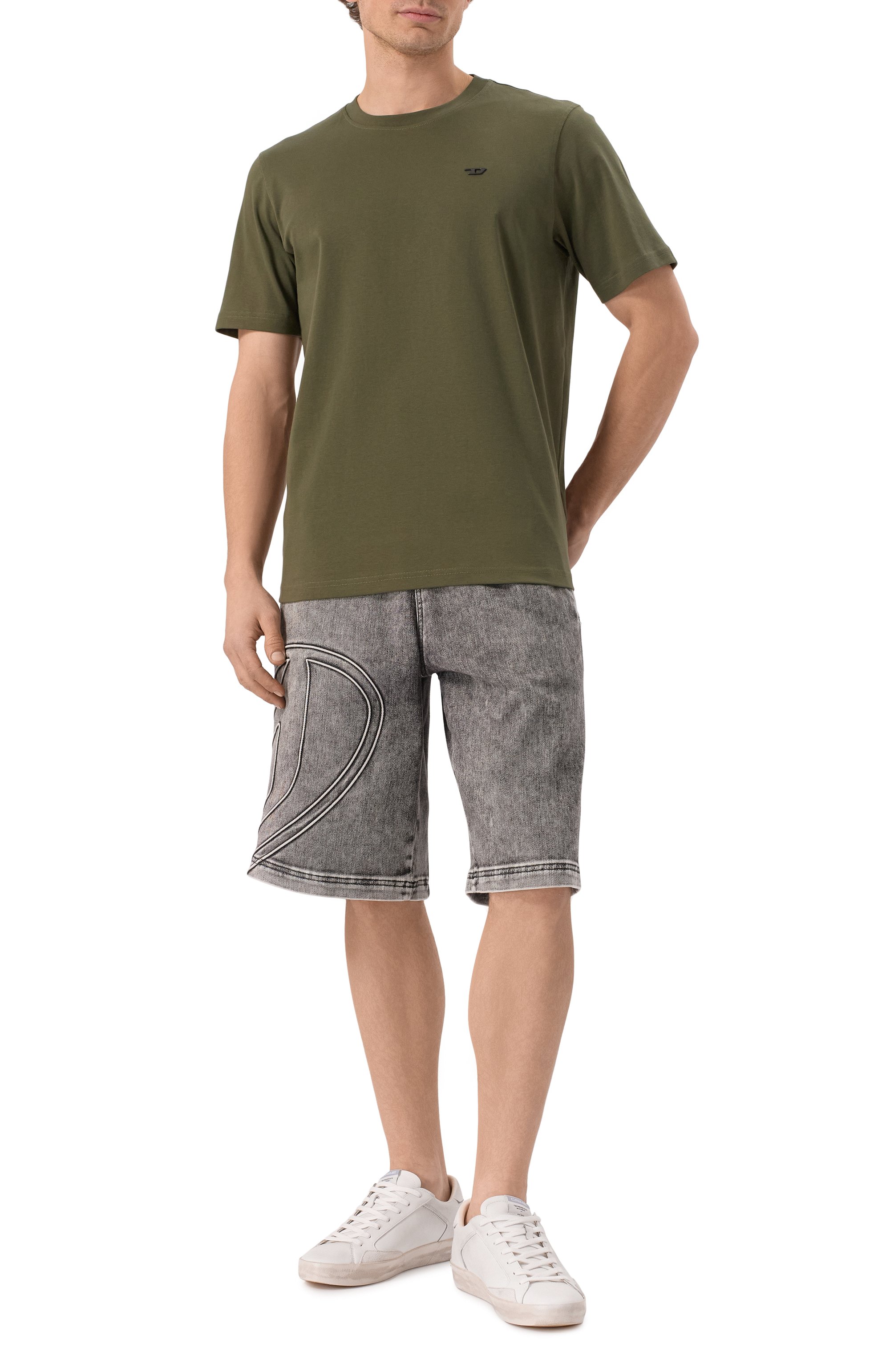 Хлопковая футболка DIESEL, арт. A18549/0AIJU, фото 2