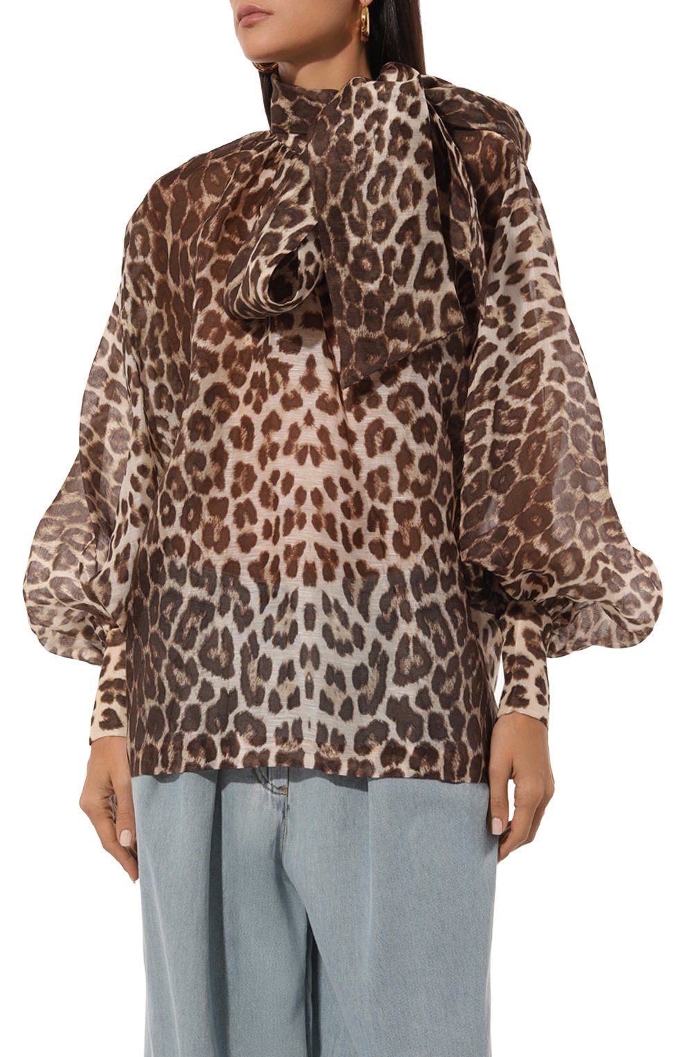 Блузка изо льна и шелка ZIMMERMANN, арт. 1395TF241, фото 3