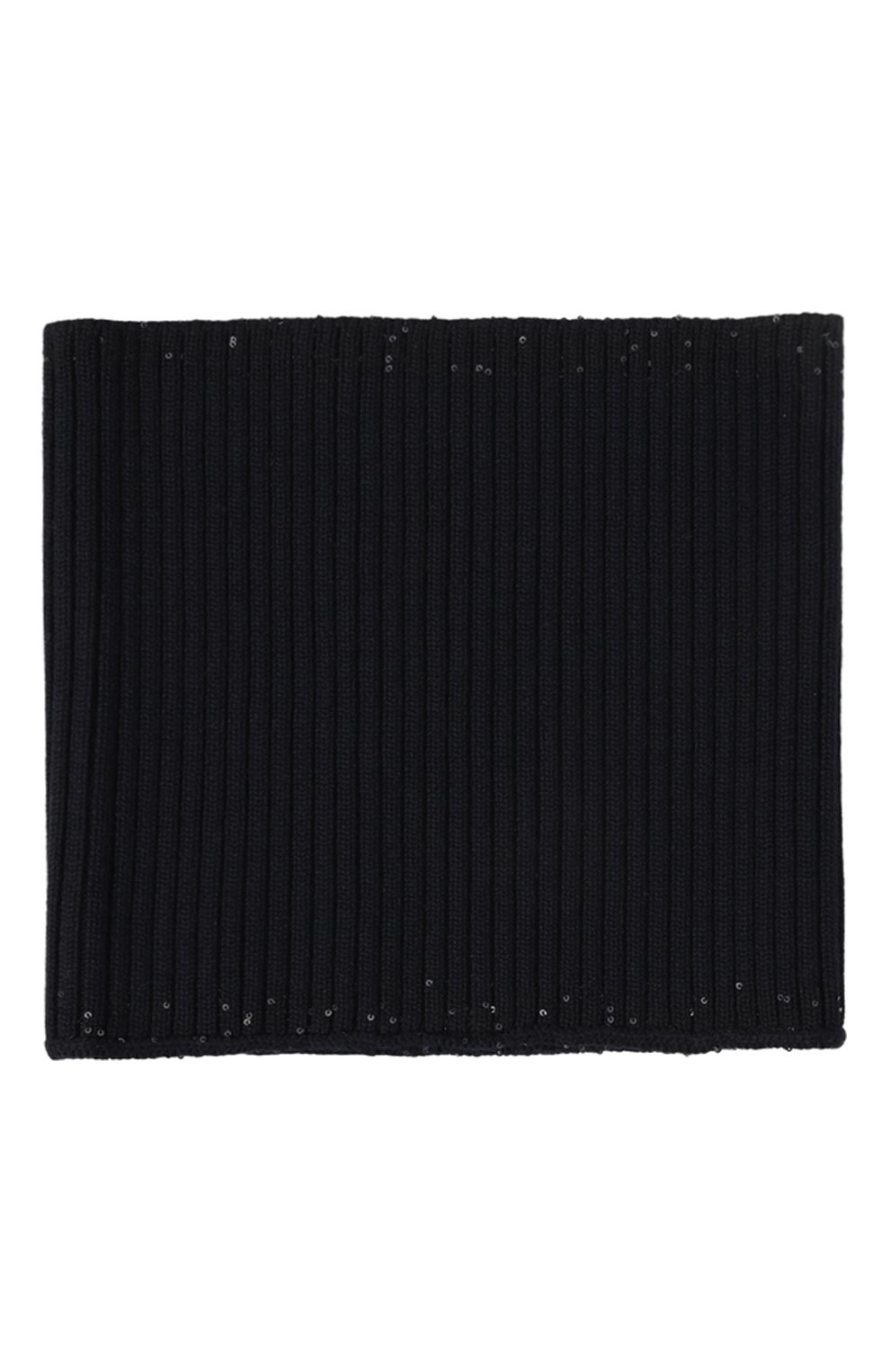 Шерстяной шарф-снуд LORENA ANTONIAZZI синего цвета по цене 14400 руб., арт. A2402C001A/328, фото 3 Шерстяной шарф-снуд LORENA ANTONIAZZI, арт. A2402C001A/328, фото 3