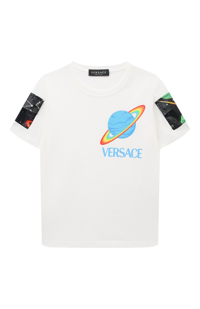 Хлопковая футболка VERSACE, арт. 1007800/1A07223/4A-6A, фото 1