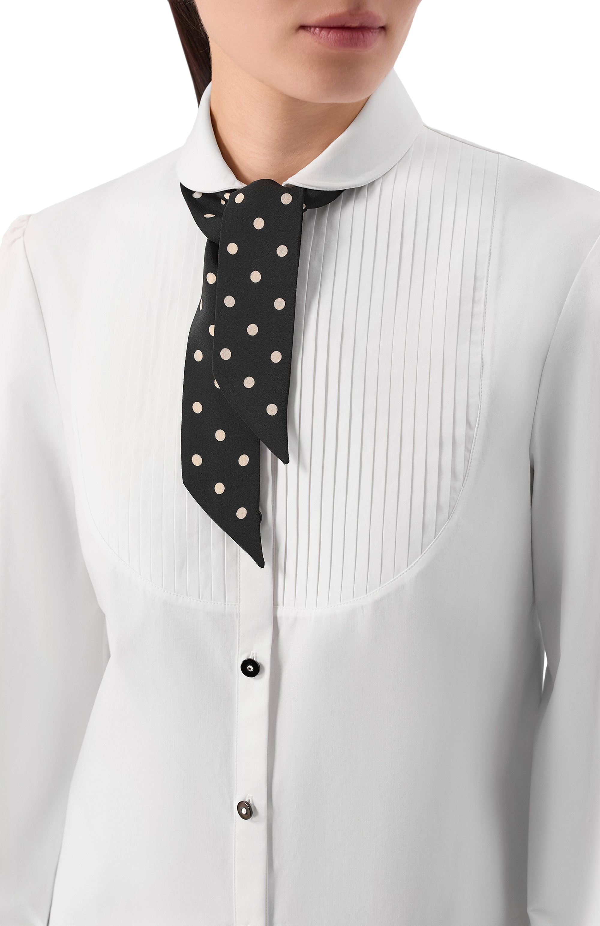 Хлопковая рубашка VALENTINO белого цвета по цене 214500 руб., арт. 8B3AB865/5A6, фото 5 Хлопковая рубашка VALENTINO, арт. 8B3AB865/5A6, фото 5