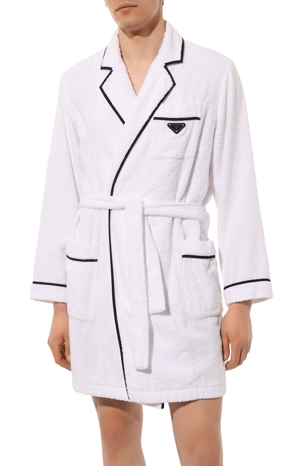 Хлопковый халат PRADA, арт. VT8039-1ZR3-F0009-212, фото 3