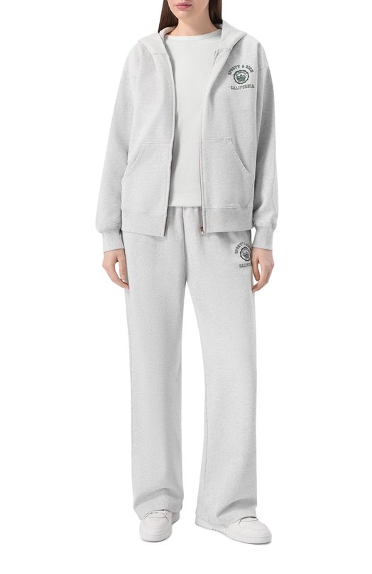 Хлопковая толстовка Sporty and Rich ST08862508GY03 Серый  ST08862508GY03 Фото 2