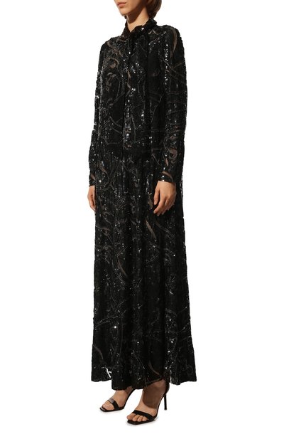 Платье VALENTINO черного цвета по цене 1358000 руб., арт. NB2VD5Z5/1ED, фото 3 Платье VALENTINO, арт. NB2VD5Z5/1ED, фото 3