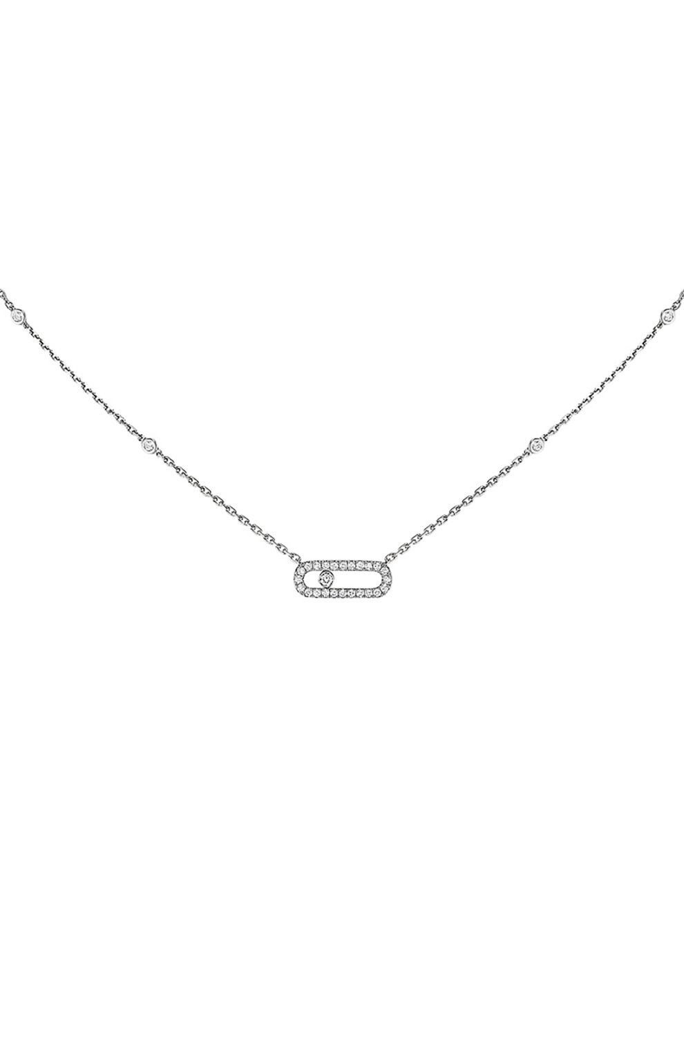 Колье MESSIKA бесцветного цвета по цене 455000 руб., арт. 04708-WG, фото 1 Колье MESSIKA, арт. 04708-WG, фото 1