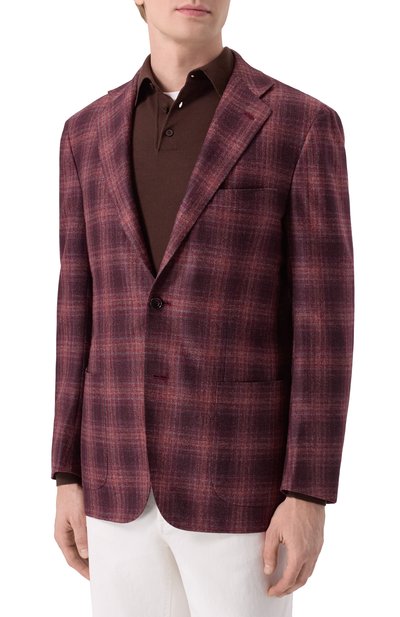 Пиджак из шерсти и кашемира KITON, арт. UG81K0144G18, фото 4
