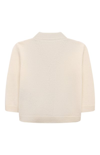 Кардиган из шерсти и кашемира BALMAIN молочного цвета по цене 31800 руб., арт. BV9520., фото 2 Кардиган из шерсти и кашемира BALMAIN, арт. BV9520., фото 2