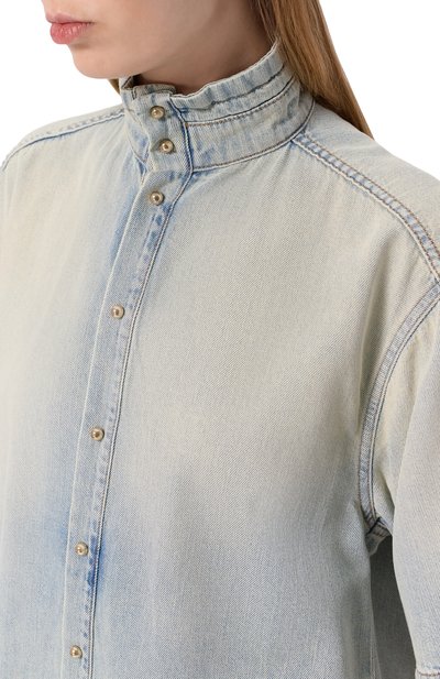 Джинсовая рубашка roberta DARKPARK, арт. WSH37 TBL01W065/R0BERTA-TENCEL DENIM C0LLAR SHIRT, фото 5