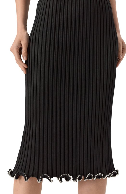 Юбка из вискозы Jil Sander J03MA0233-J18346 Чёрный  J03MA0233-J18346 Фото 5