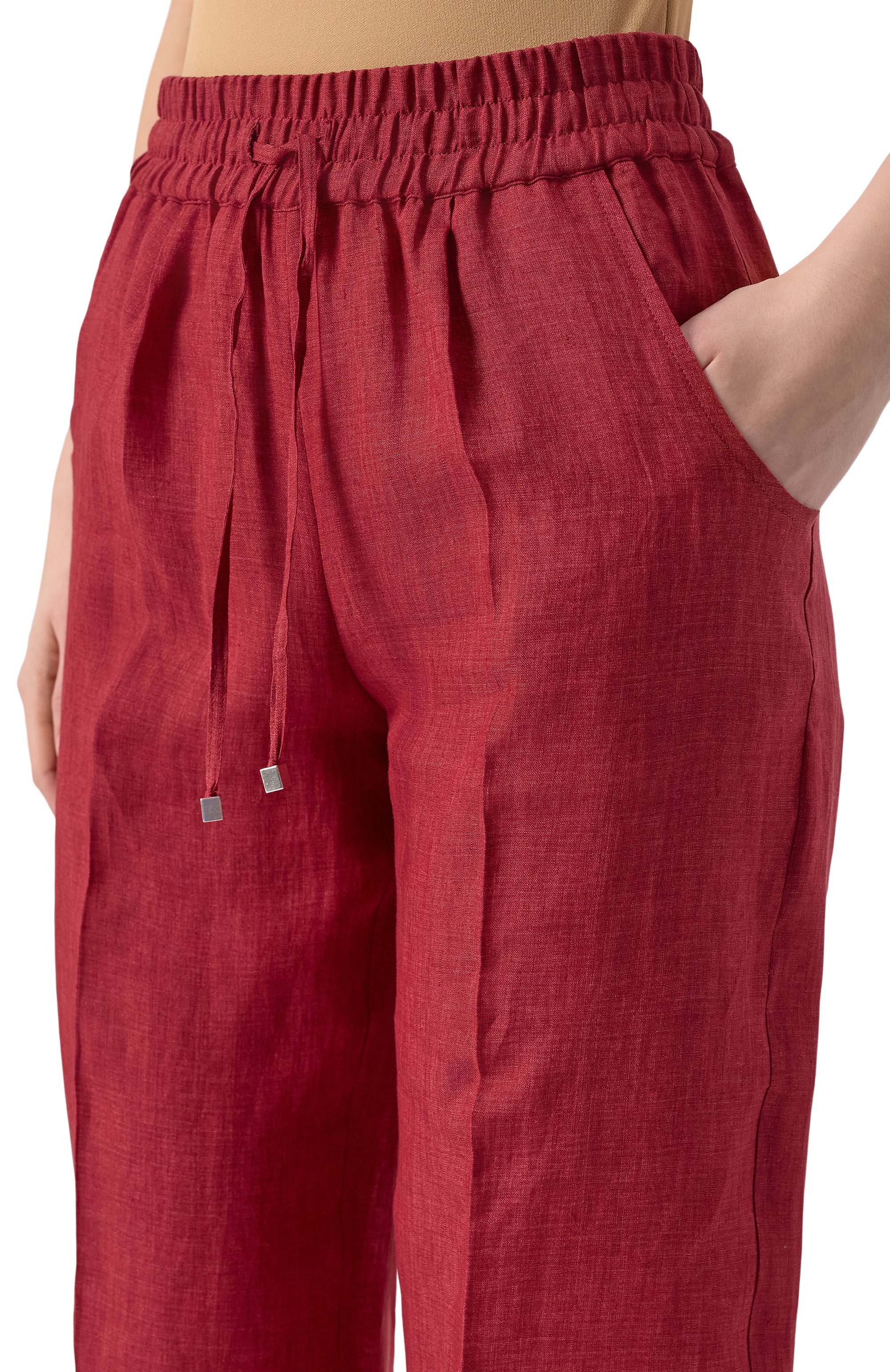 Льняные брюки KITON, арт. D48122K0903, фото 5