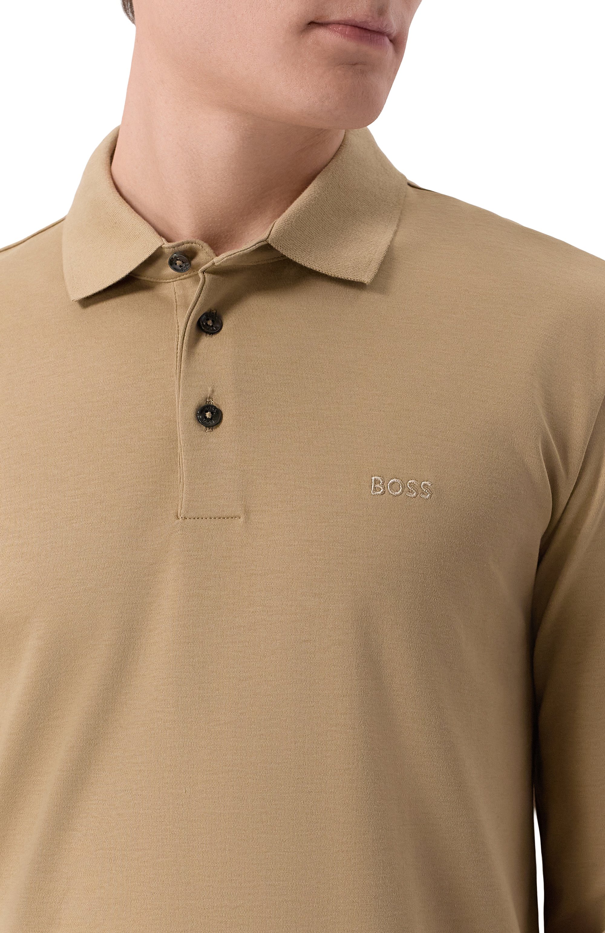 Хлопковое поло BOSS, арт. 50468392, фото 5