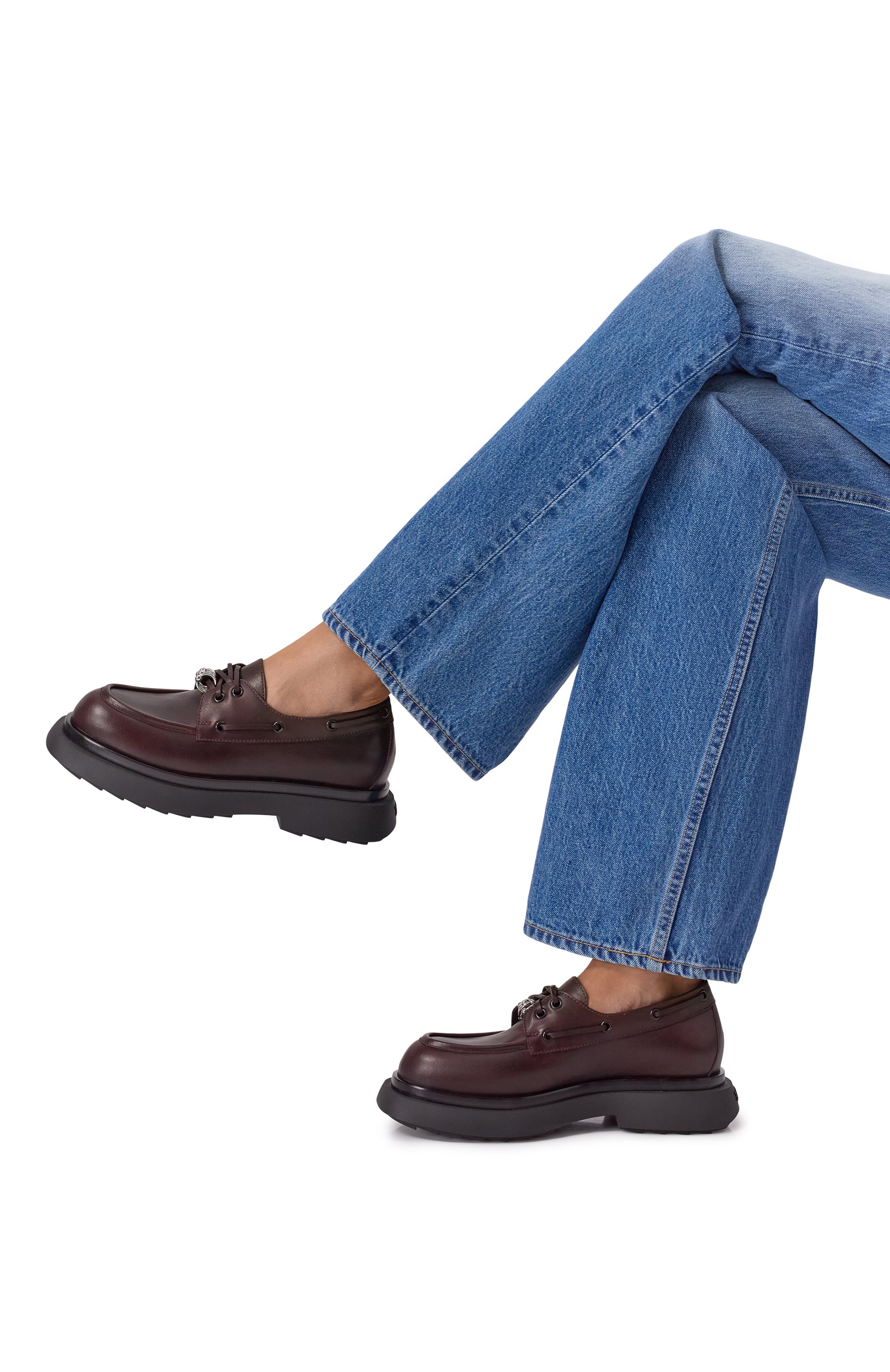 Кожаные топсайдеры camille 3JUIN, арт. 326W1002.A.1247345, фото 2