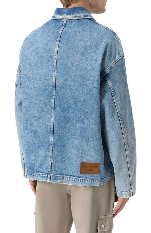 Джинсовая куртка Emporio Armani EM004722/AF23101 Голубой  EM004722/AF23101 Фото 4