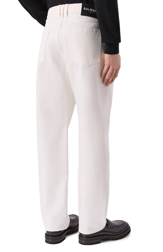 Джинсы Regular Balmain GH1MI043/DG14 Белый  GH1MI043/DG14 Фото 4