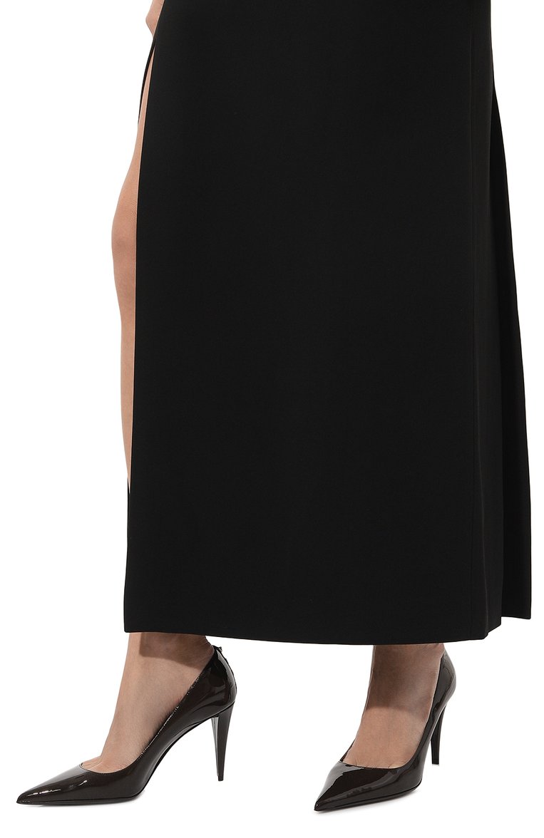 Женские кожаные туфли glam VALENTINO темно-коричневого цвета, арт. 2W0S0GX1/HCW | Фото 3 (Подошва: Плоская; Материал внутренний: Натуральная кожа; Каблук высота: Высокий; Каблук тип: Шпилька; Материал внешний: Натуральная кожа)