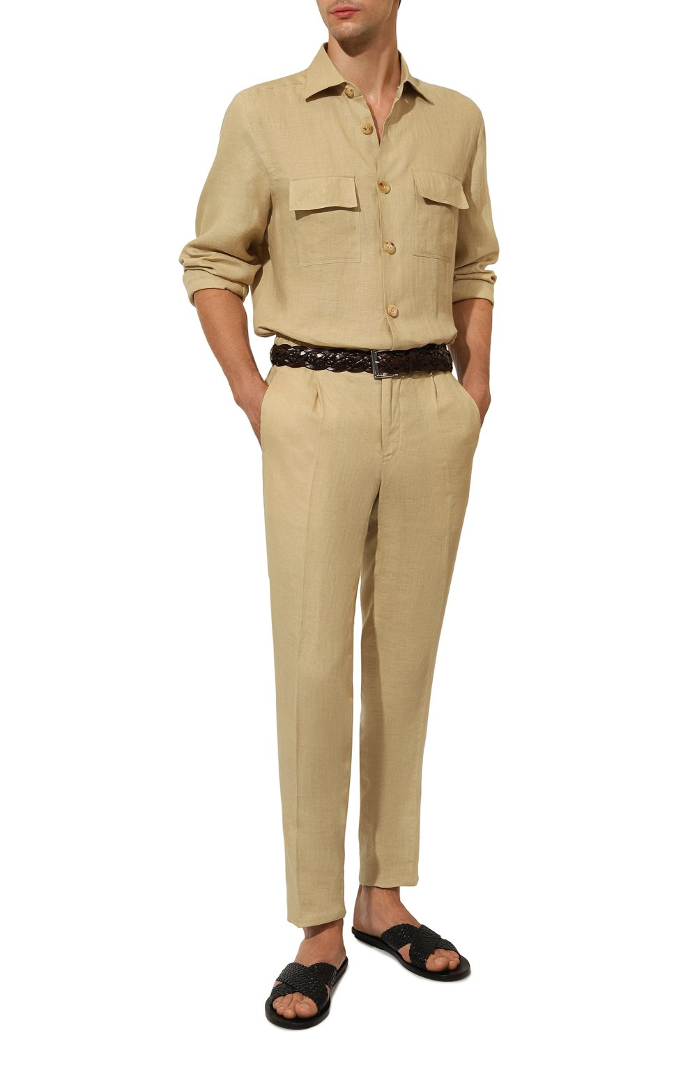 Льняные брюки KITON, арт. UPN01H08838, фото 2