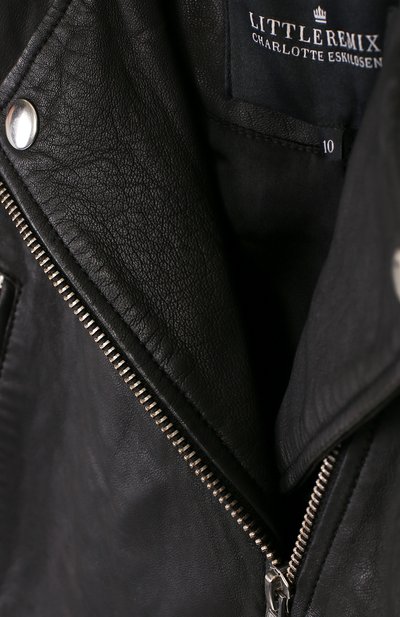Кожаная куртка с косой молнией DESIGNERS, REMIX GIRLS, арт. 13861, фото 3