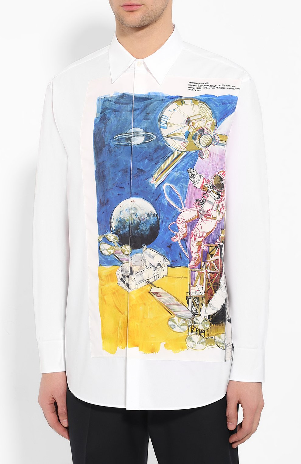Хлопковая рубашка VALENTINO, арт. TV3ABA955WP, фото 3