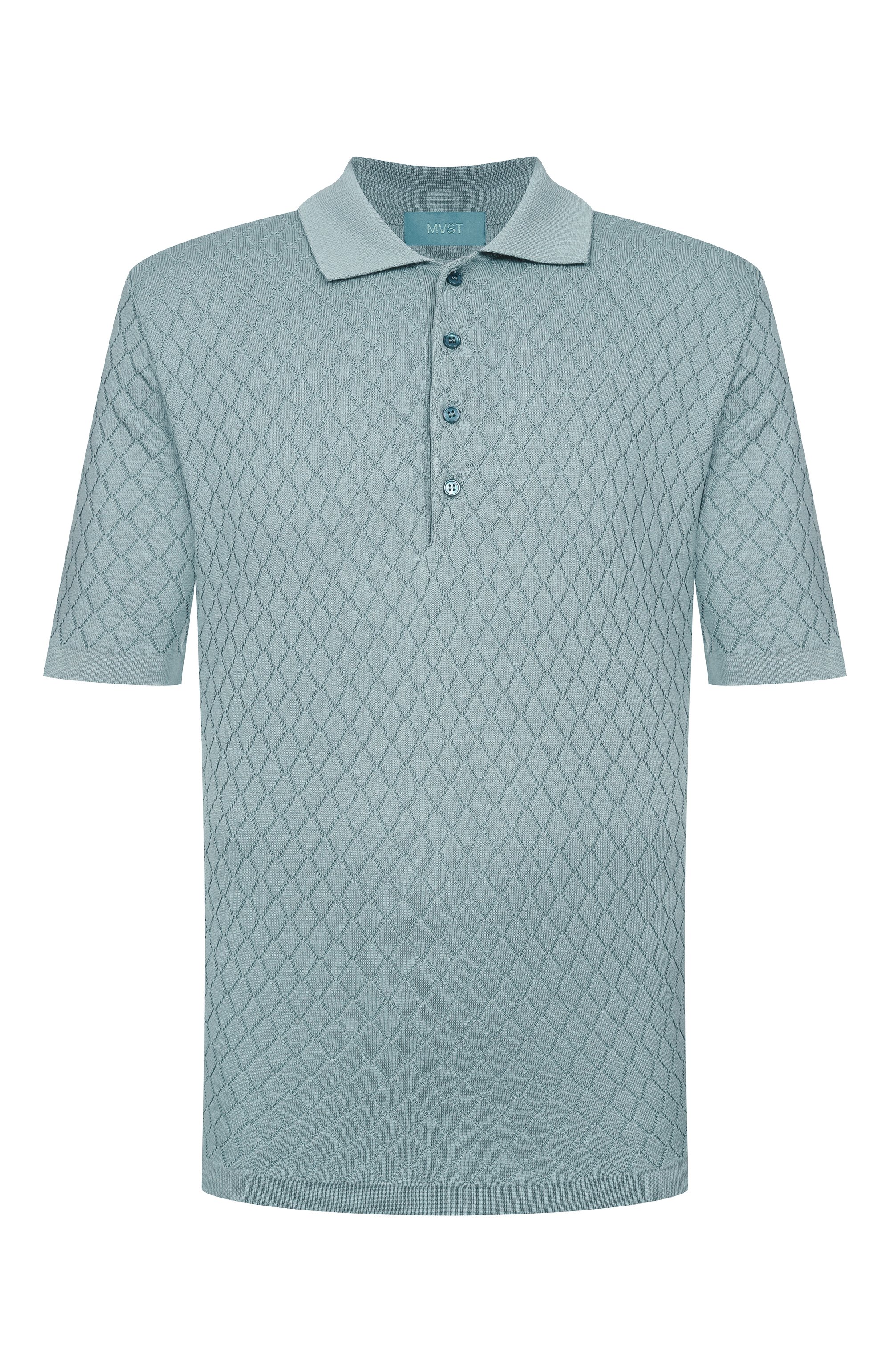 Поло из шелка и хлопка MVST, арт. M26.2PM.K127/Y205 R0MBI 3D, фото 1